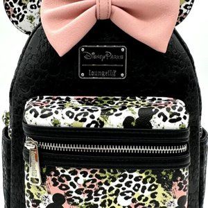 2023 Disney Parks Loungefly Mickey Mouse Pink Bow Safari